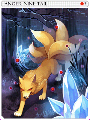 Angry Nine Tail Card illustration