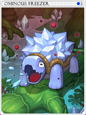 Ominous Freezer Card illustration