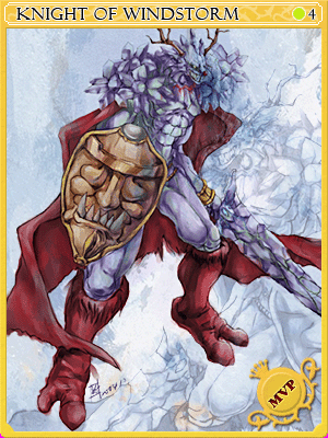 Stormy Knight Card illustration