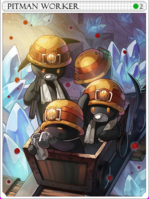 Hardworking Pitman Card illustration