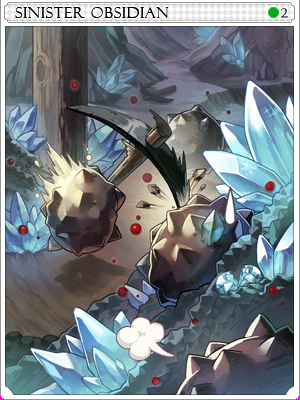 Sinister Dwelling Obsidian Card illustration