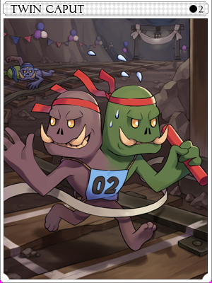 Twin Caput Card illustration