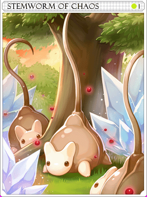 Chaotic Stem Worm Card illustration