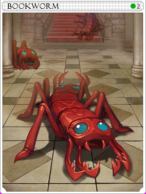 Bookworm Card illustration