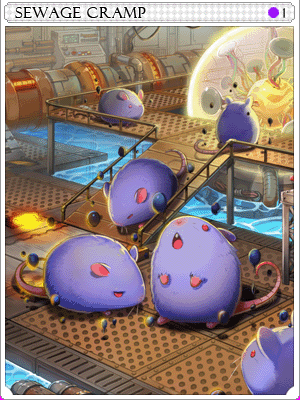 Sewage Cramp Card illustration