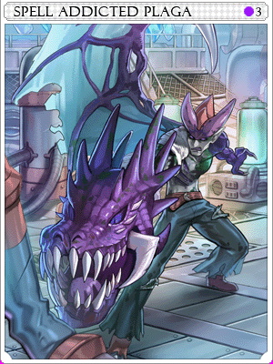 Spell Addicted Plaga Card illustration