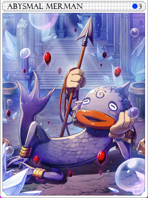 Deep Sea Merman Card illustration