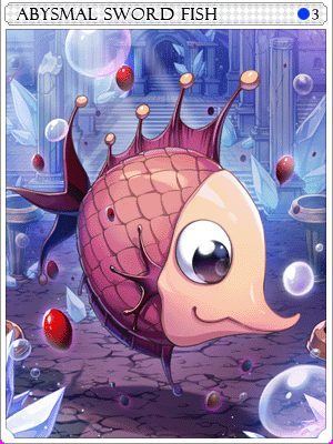 Deep Sea Swordfish Card illustration