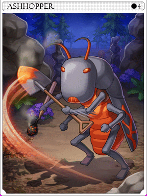 Ashhopper Card illustration
