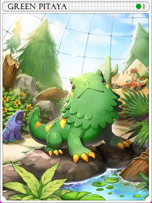 Green Pitaya Card illustration