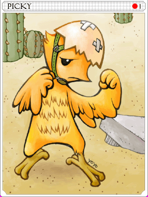 Picky Egg Card illustration