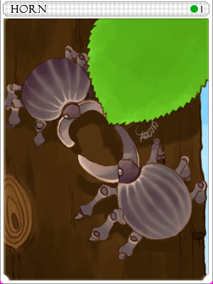 Horn Card illustration