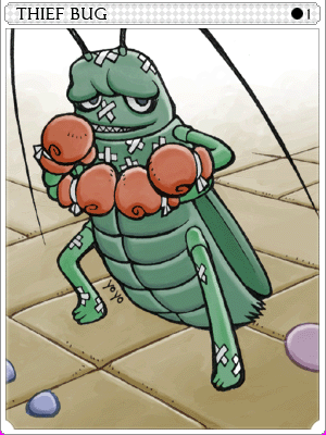 Male Thief Bug Card illustration