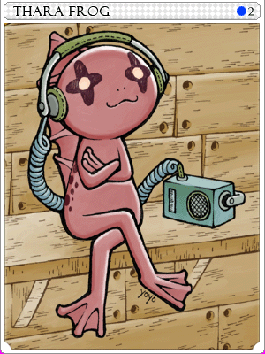 Thara Frog Card illustration