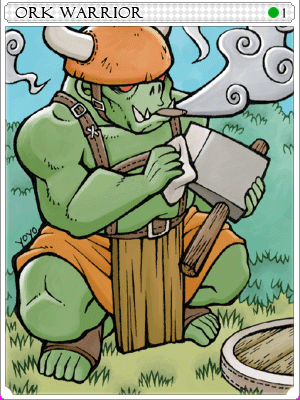 Orc Warrior Card illustration