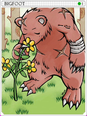 Bigfoot Card illustration