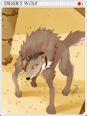 Desert Wolf Card illustration