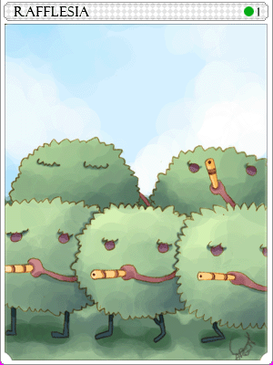 Rafflesia Card illustration