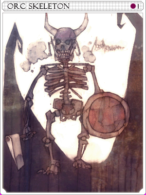 Orc Skeleton Card illustration