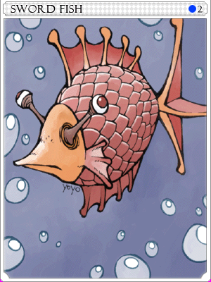 Swordfish Card illustration