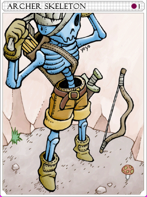Archer Skeleton Card illustration