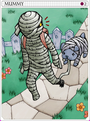 Mummy Card illustration