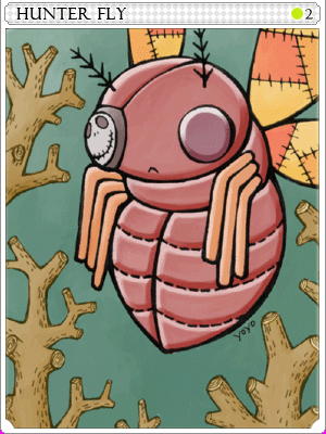 Hunter Fly Card illustration