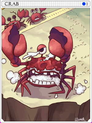 Crab Card illustration