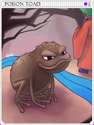 Poisonous Toad Card illustration