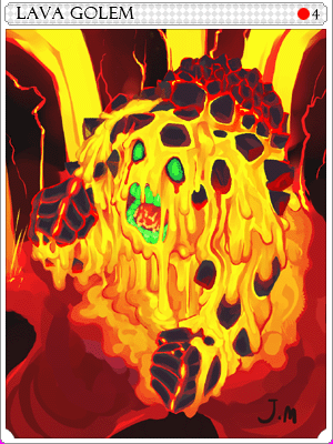 Lava Golem Card illustration