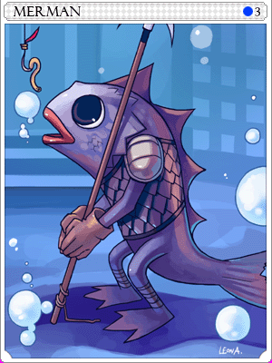 Merman Card illustration