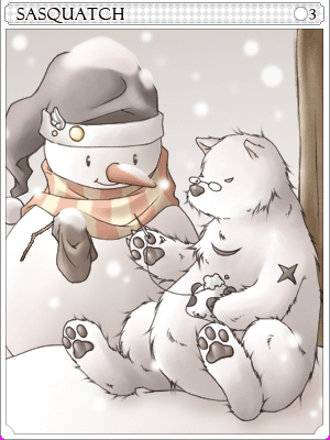 Sasquatch Card illustration