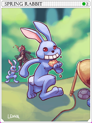 Spring Rabbit Card illustration