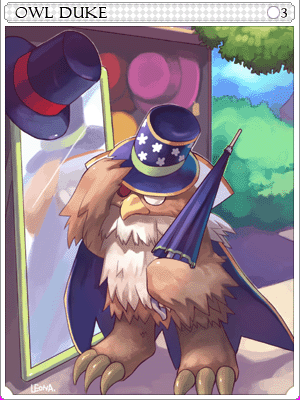 Owl Duke Card illustration