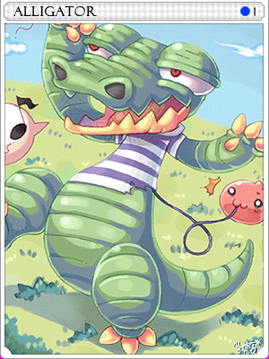 Alligator Card illustration