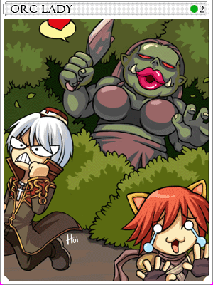 Orc Lady Card illustration