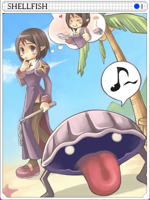 Shell Fish Card illustration
