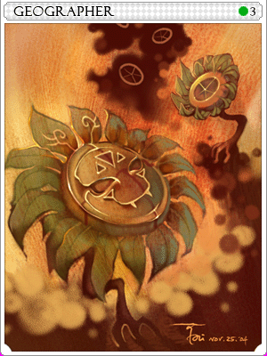 Geographer Card illustration