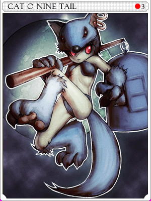 Cat O' Nine Tails Card illustration