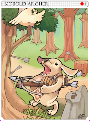 Kobold Archer Card illustration