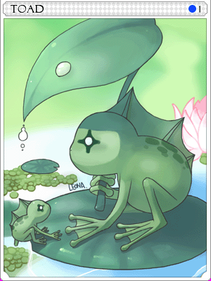 Toad Card illustration