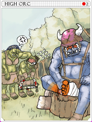 High Orc Card illustration