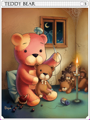 Teddy Bear Card illustration
