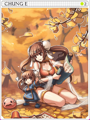 Green Maiden Card illustration