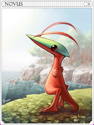 Red Novus Card illustration