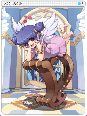 Lady Solace Card illustration