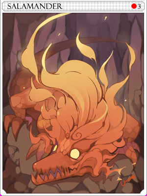 Salamander Card illustration