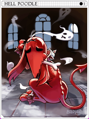 Hell Poodle Card illustration