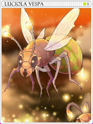 Luciola Vespa Card illustration