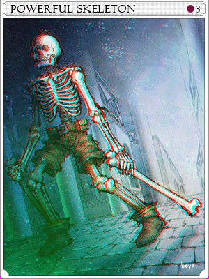 Powerful Skeleton Card illustration